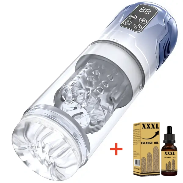 👑5 IN 1 Function Male Stroker Masturbator & Penis Pump