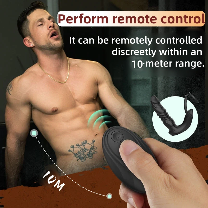 🔥The most explosive product of 2025💥—the giant anal vibrator 😍 a telescopic vibrating sperm lock ring.