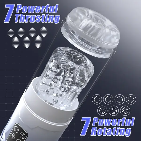 👑5 IN 1 Function Male Stroker Masturbator & Penis Pump