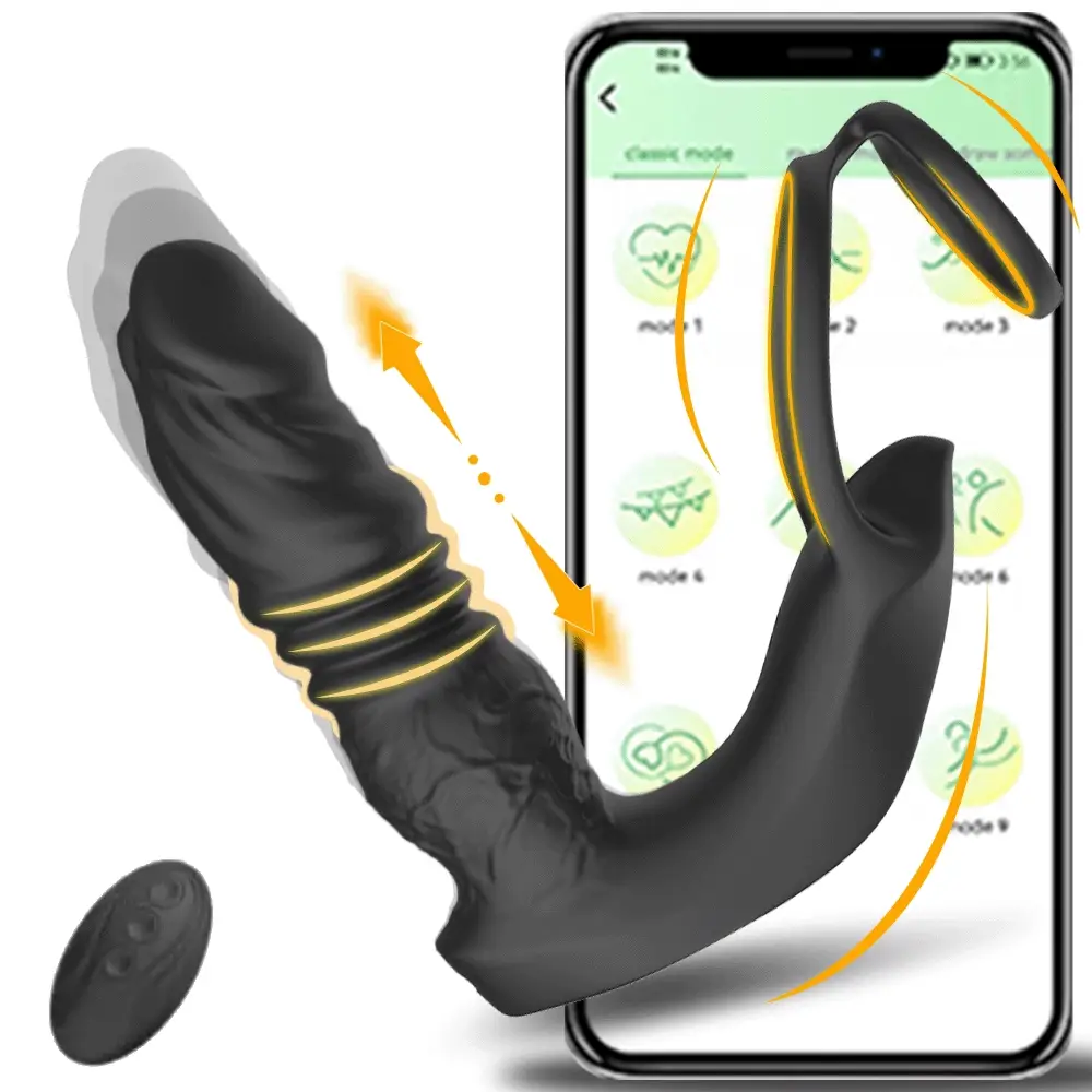 💥The most explosive product of 2025💥—the giant anal vibrator 😍 a telescopic vibrating sperm lock ring.