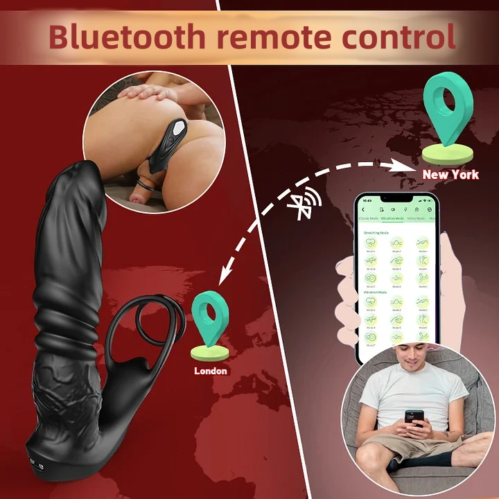 🔥The most explosive product of 2025💥—the giant anal vibrator 😍 a telescopic vibrating sperm lock ring.