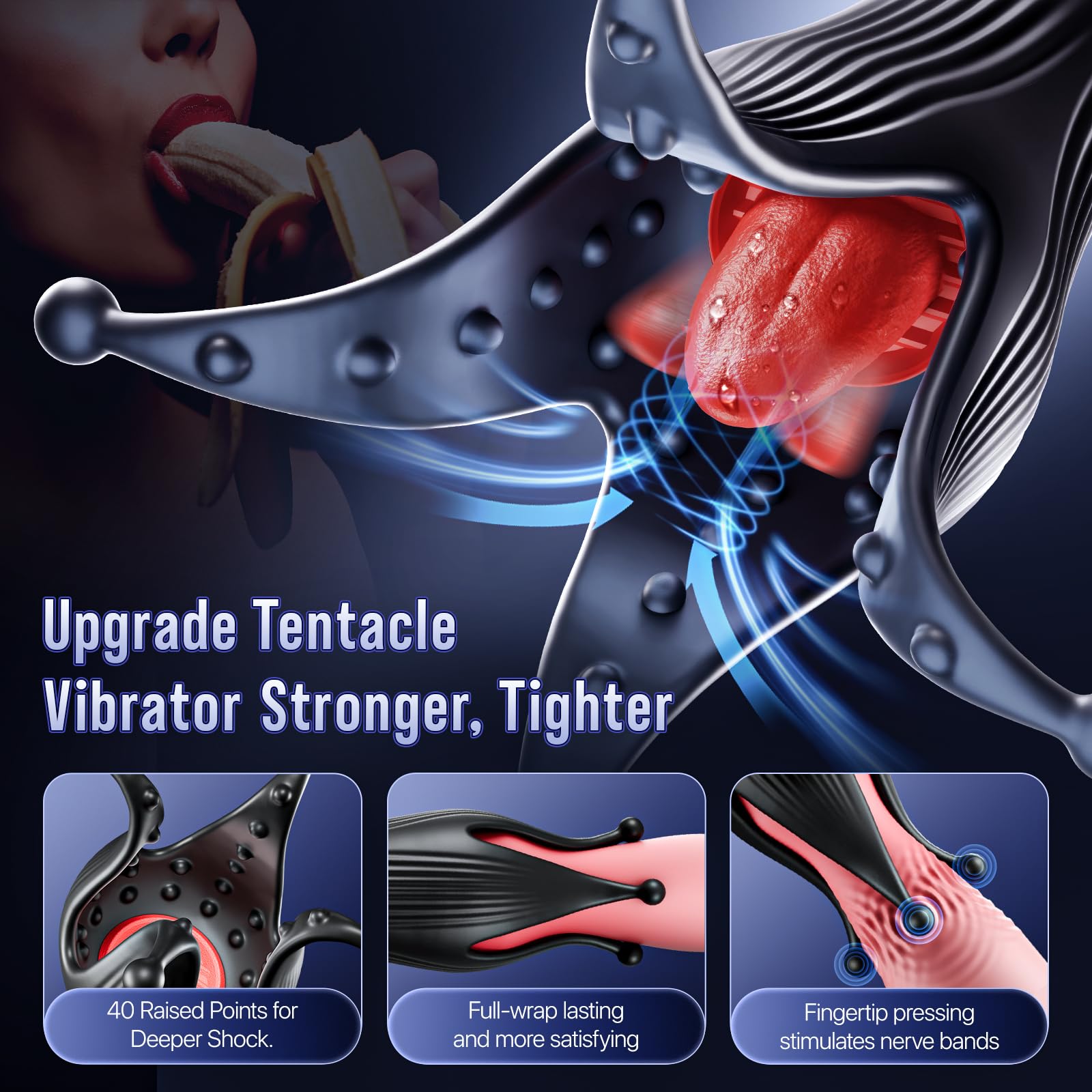😍Unisex 4-in-1 Tentacle Vibrator, 🔥Men's Trainer