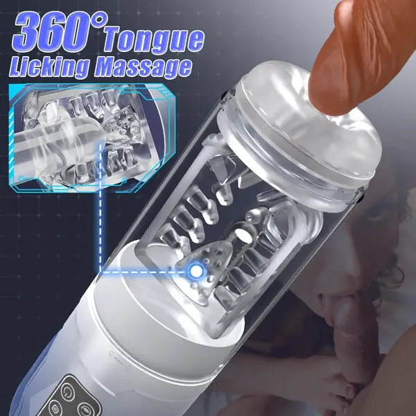 👑5 IN 1 Function Male Stroker Masturbator & Penis Pump