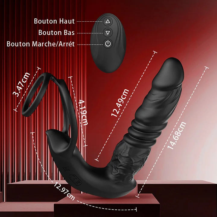 💥The most explosive product of 2025💥—the giant anal vibrator 😍 a telescopic vibrating sperm lock ring.