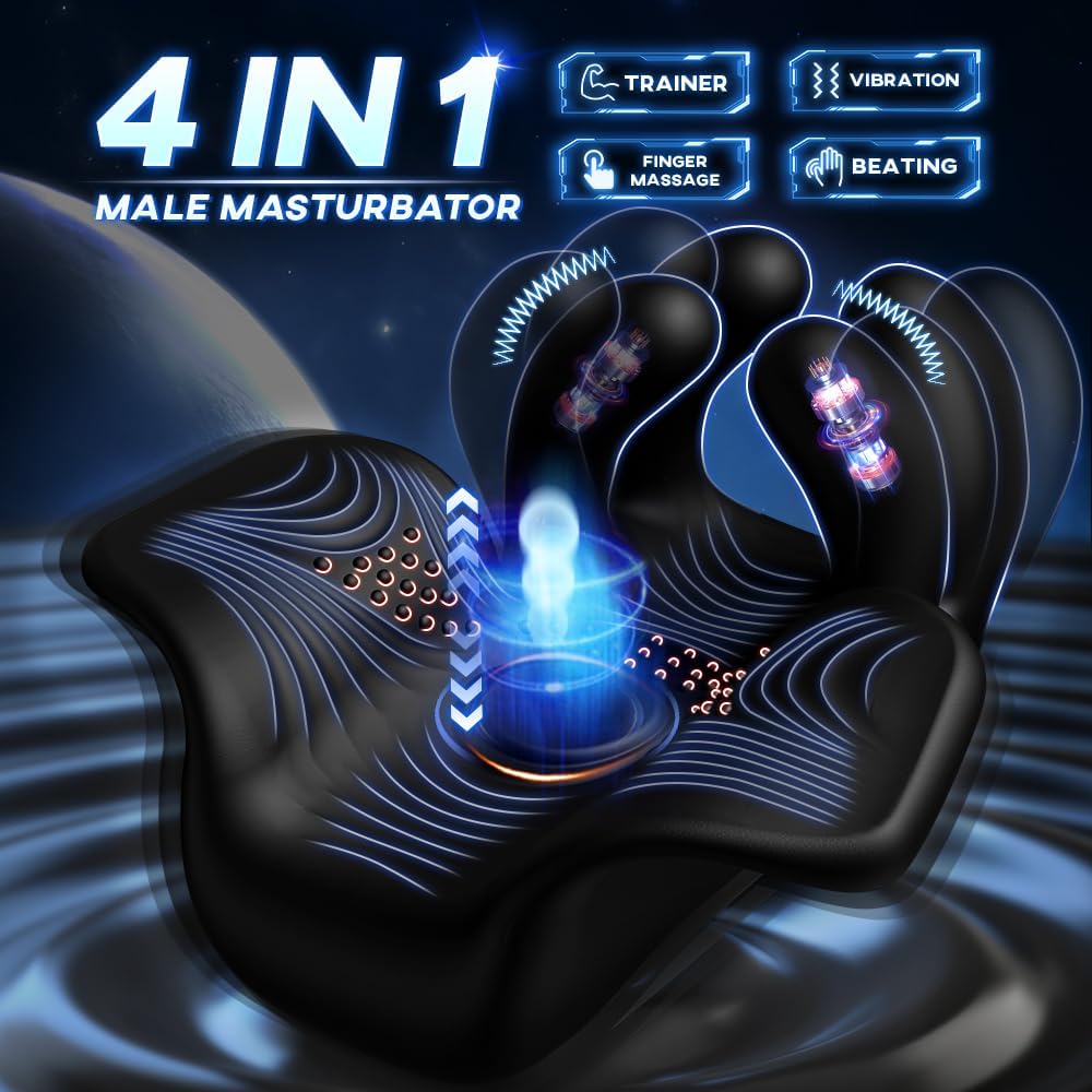 🔥2024 Special Gift💥-Percussion and Vibration Male Masturbator Penis Trainer