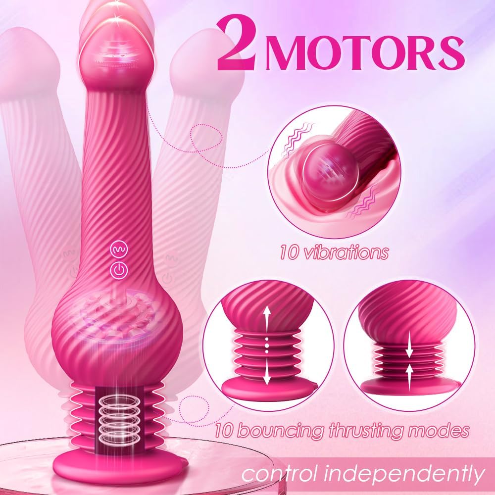 💥💥Knot Monster 3 thrusts 10 vibrations 360° swing dildo