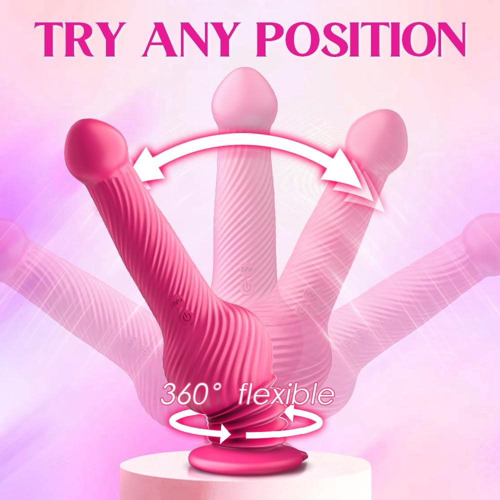💥💥Knot Monster 3 thrusts 10 vibrations 360° swing dildo