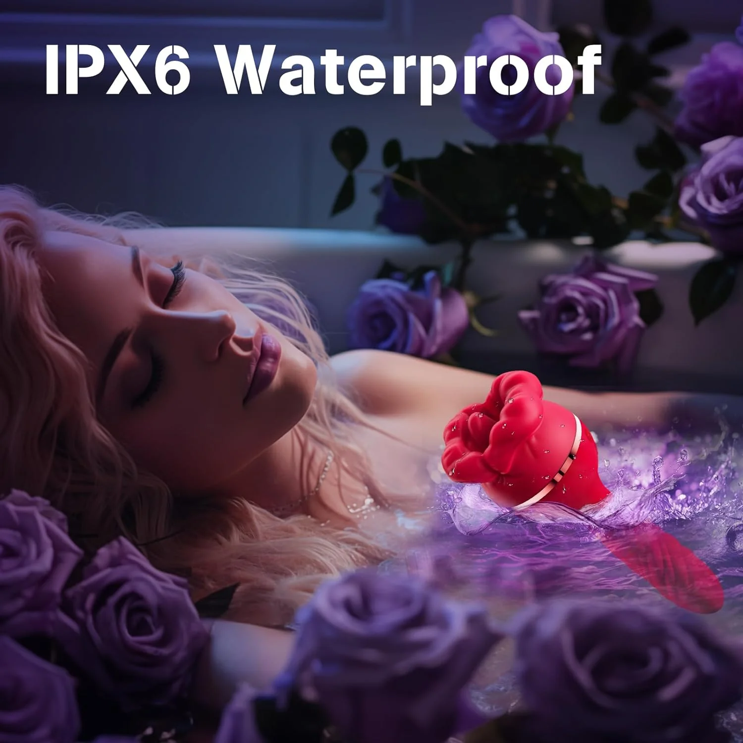 💥3-in-1 Vibrator Rose Sex Toy: Lecken, Stoßen, Vibrieren – Für Klitoris, G-Spot & Afterlust🌹