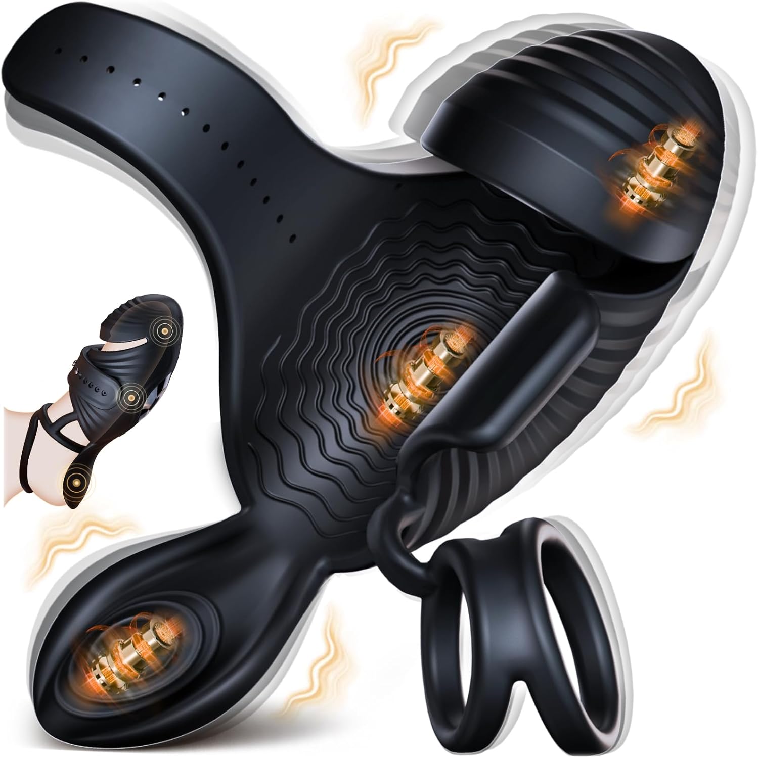 🔥2025 New Toys-💥4-in-1 Adjustable Male Masturbator Penis Training Vibrator