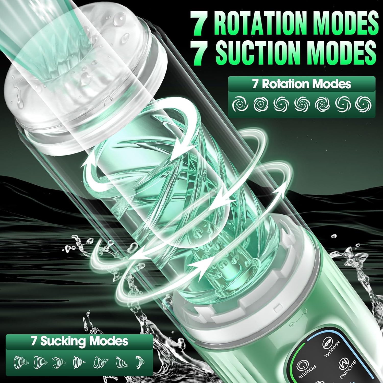 👑5 In 1 Function Automatic Male Masturbator & Suction Penis Pump