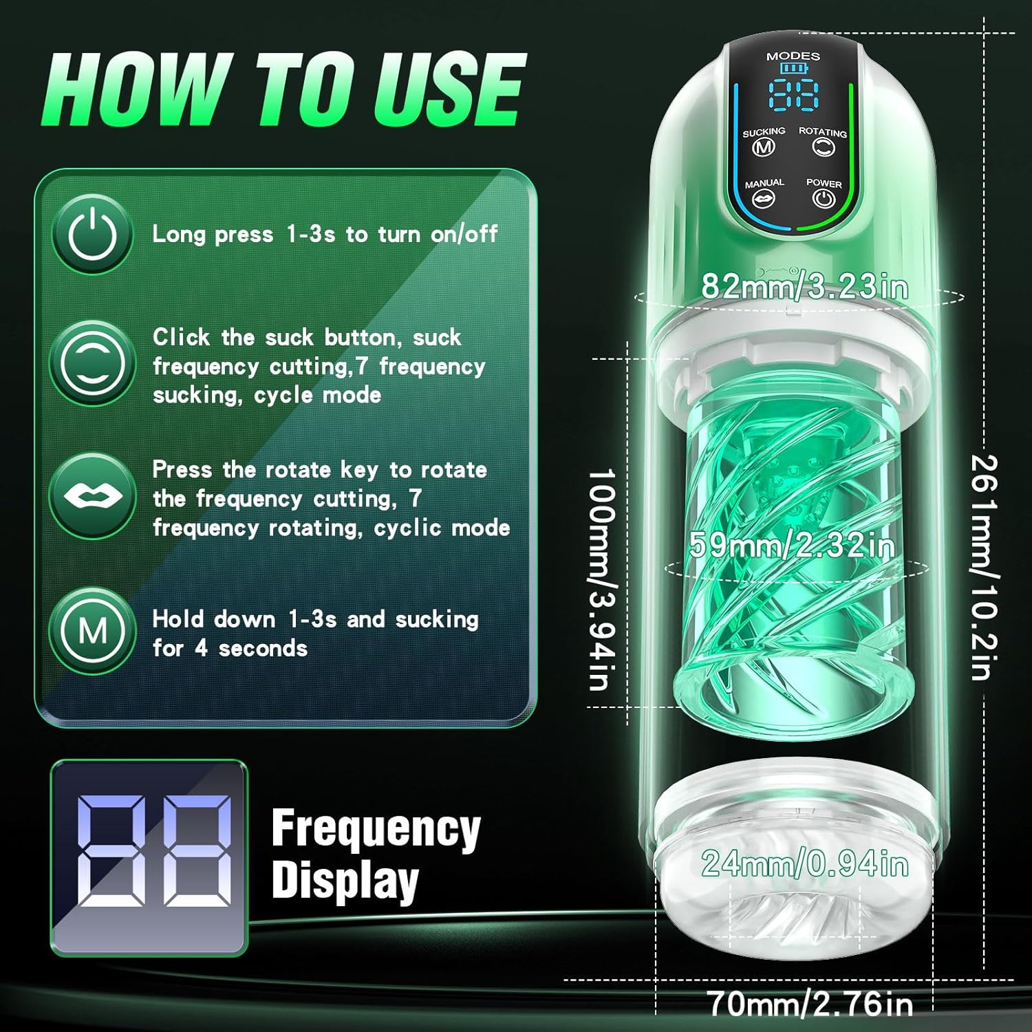 👑5 In 1 Function Automatic Male Masturbator & Suction Penis Pump