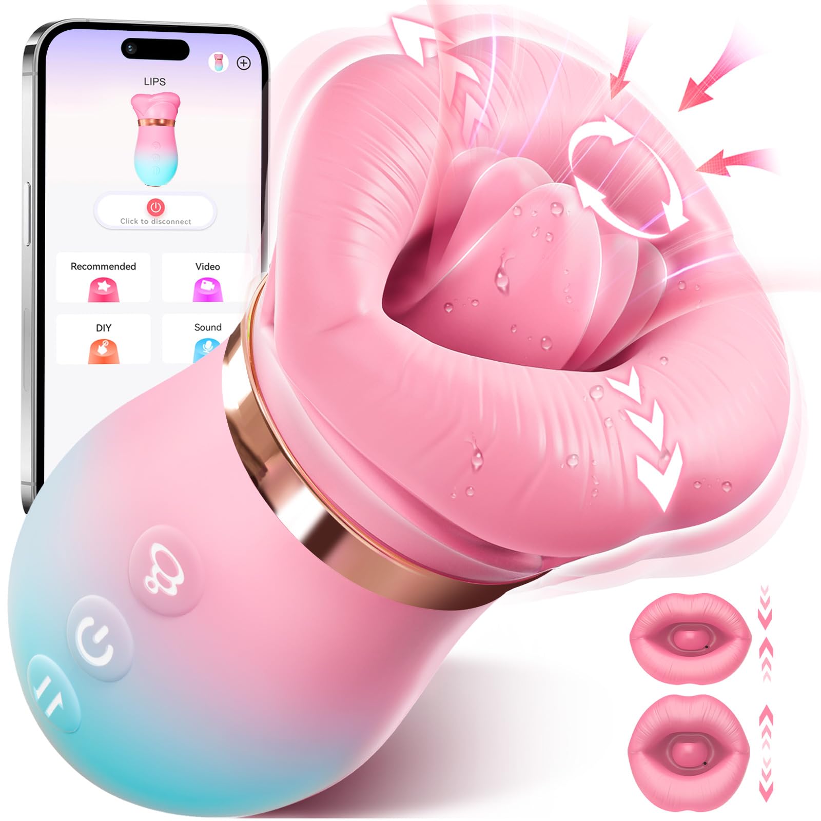 🌹 5-in-1 Rose Oral Suction Vibrator🔥 So cool that you'll scream!