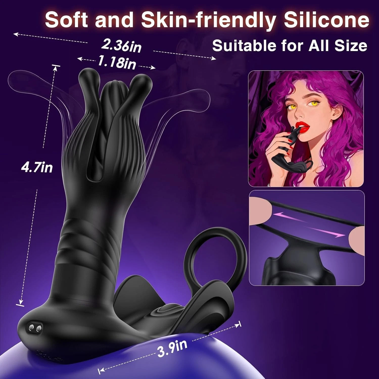 44🔥Best-selling in 2025🔥9 types of tension impact tapping, pushing, and vibration anal plug prostate massager