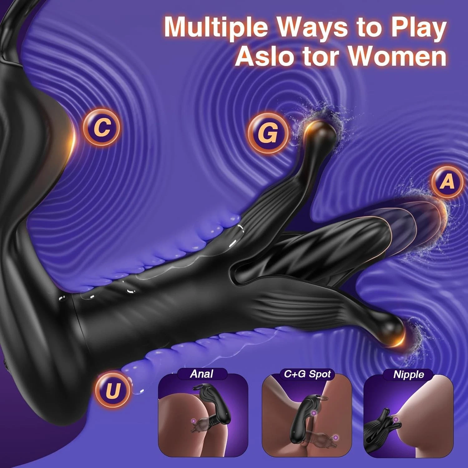 44🔥Best-selling in 2025🔥9 types of tension impact tapping, pushing, and vibration anal plug prostate massager