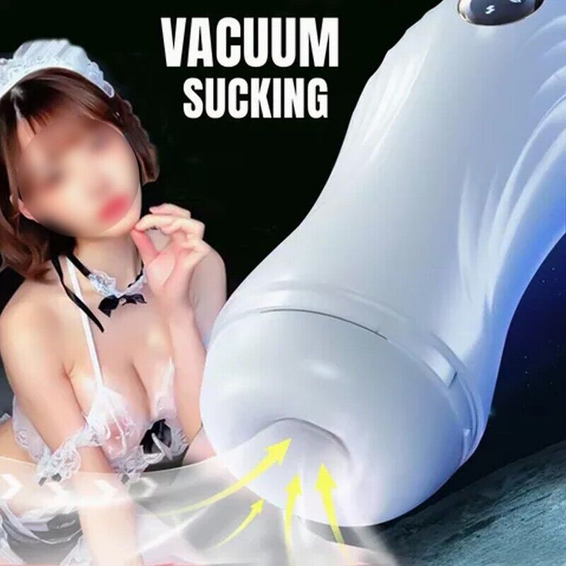 👑Male masturbation device automatic oral sex hands-free suction cup soother