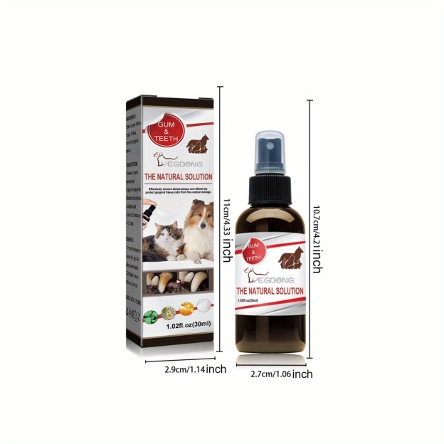 🔥Teeth Cleaning Spray for Dogs & Cats, Eliminate Bad Breath, Targets Tartar & Plaque, Without Brushing