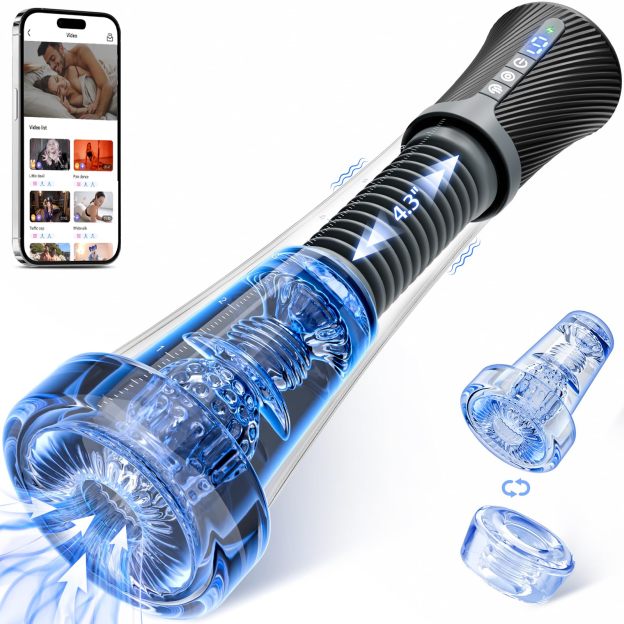 😍2025 Penisvergrößerungspumpe 💪– 💥Dreifache Stimulation durch Saugen, Vibration und Elastizität!💦