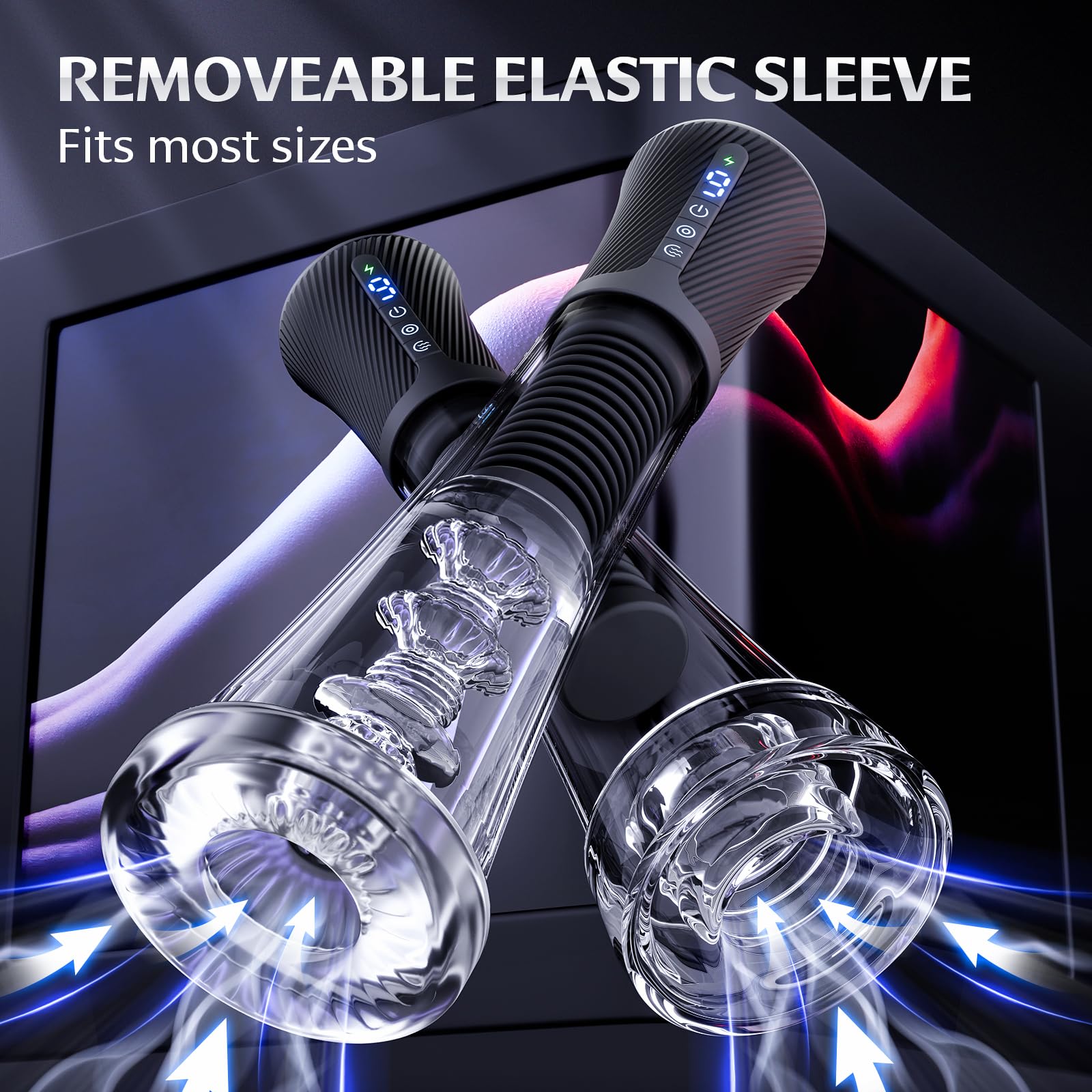 😍2025 Penisvergrößerungspumpe 💪– 💥Dreifache Stimulation durch Saugen, Vibration und Elastizität!💦