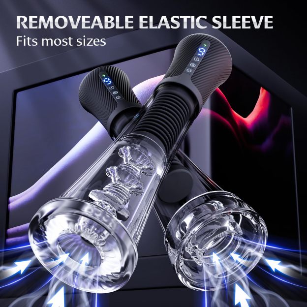 😍2025 Penisvergrößerungspumpe 💪– 💥Dreifache Stimulation durch Saugen, Vibration und Elastizität!💦