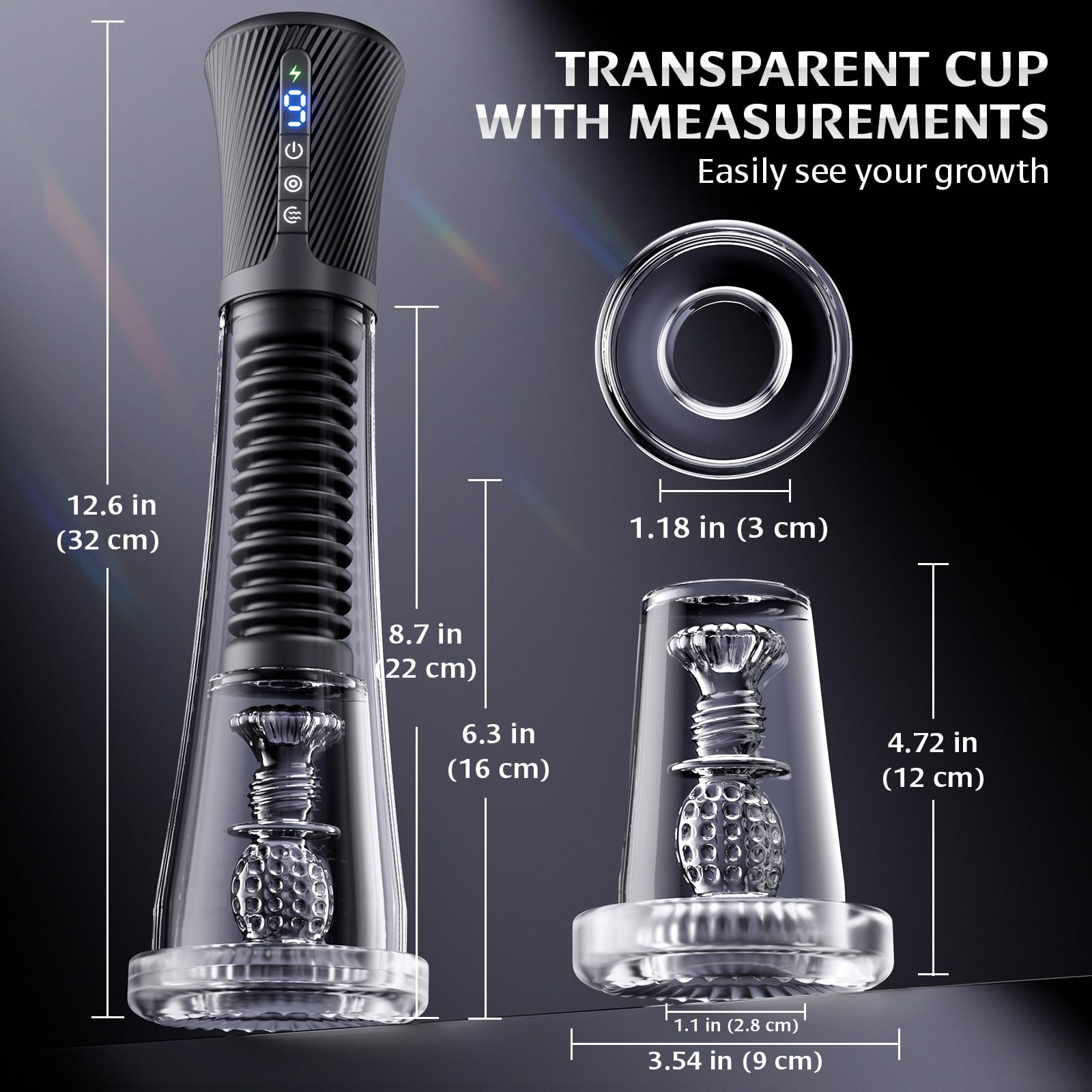 😍2025 Penisvergrößerungspumpe 💪– 💥Dreifache Stimulation durch Saugen, Vibration und Elastizität!💦
