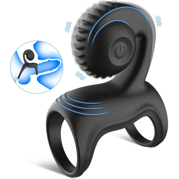 🔥2024 Special Gift - 49% OFF💥💥--💕Vibrating Cock Ring with Snail Vibe Clitoral Stimulator