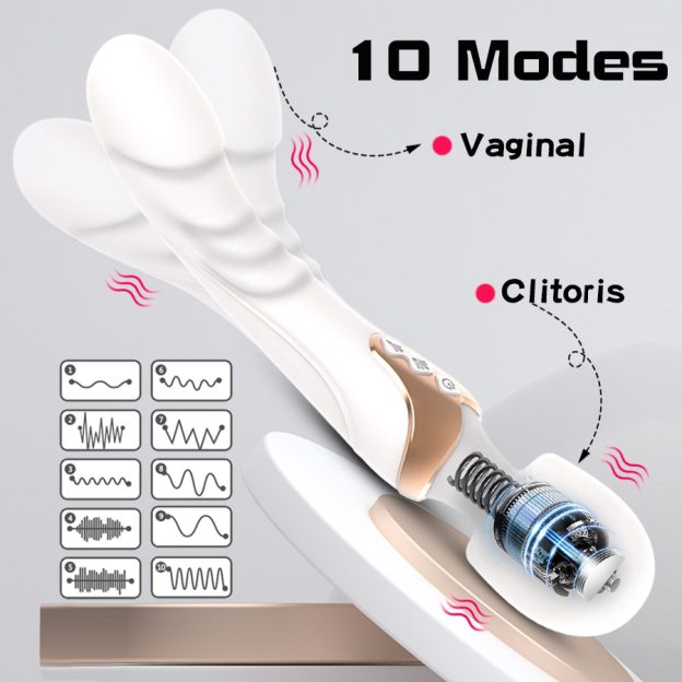 🎁2023 -Powerful Female Vibrator 10 Modes Clitoral Stimulator G-spot Massager😍