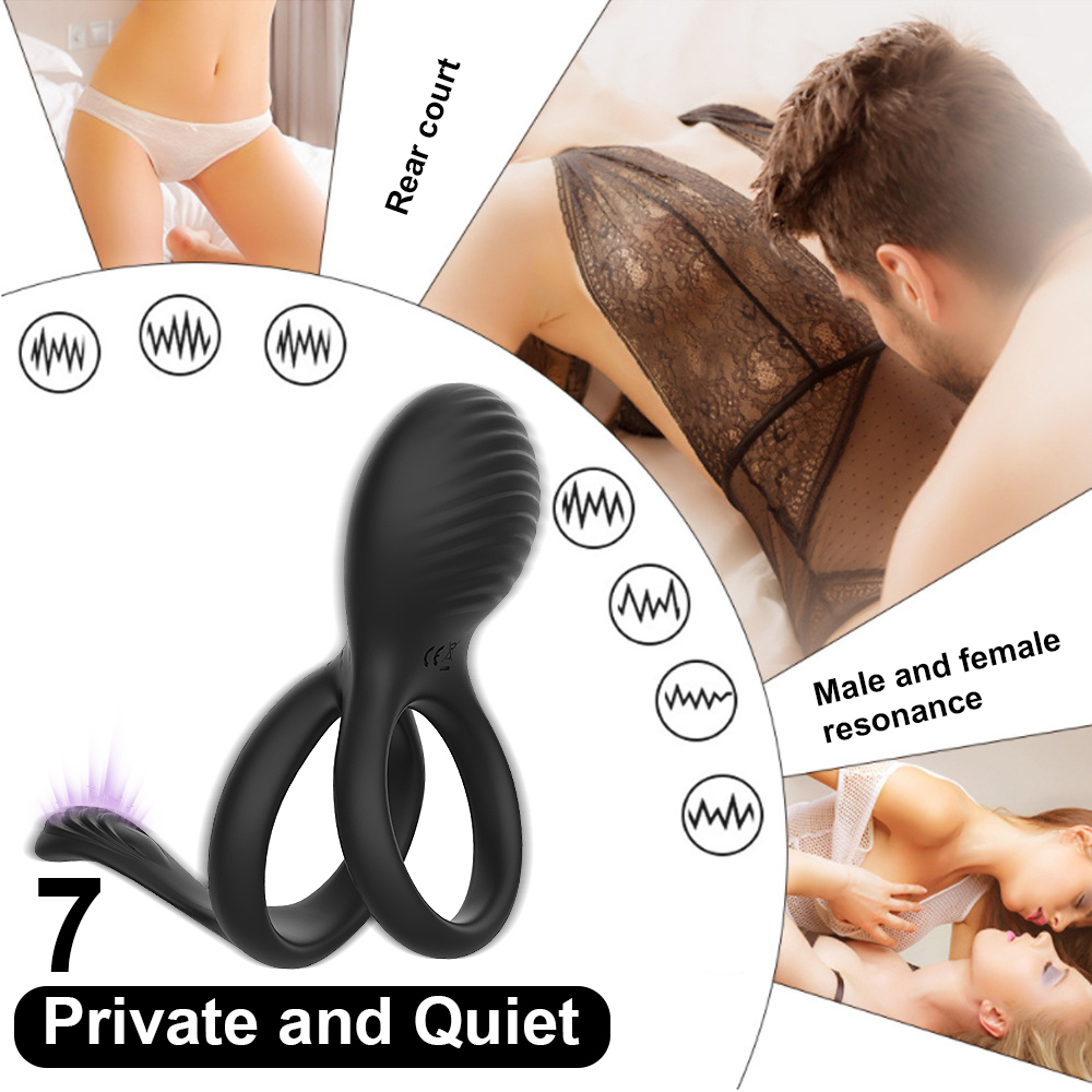 🎁2023-Male Double Cock Ring Vibrator🔥