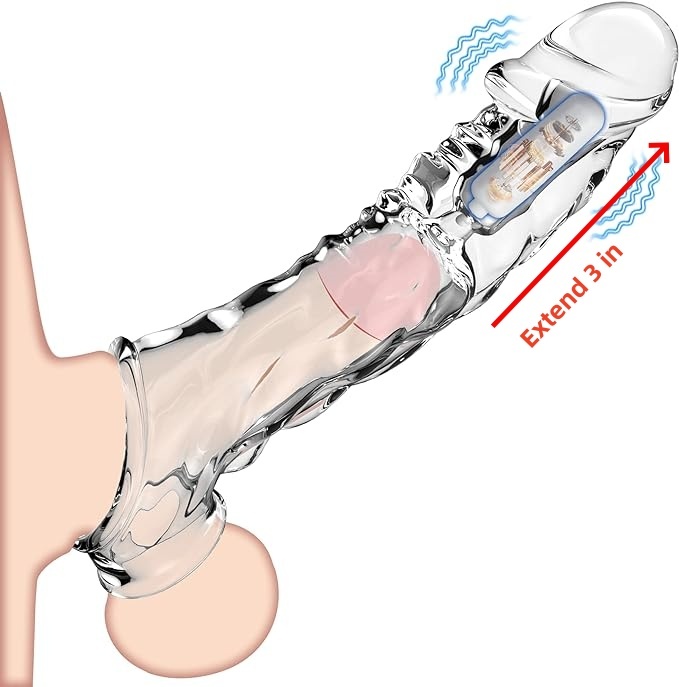 🔥2024 latest hot style low price 💥💥-Reusable penis extension vibrat