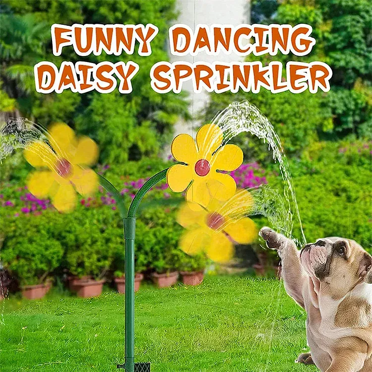 Shobous Crazy Dancing Daisy Garden Lawn Sprinkler