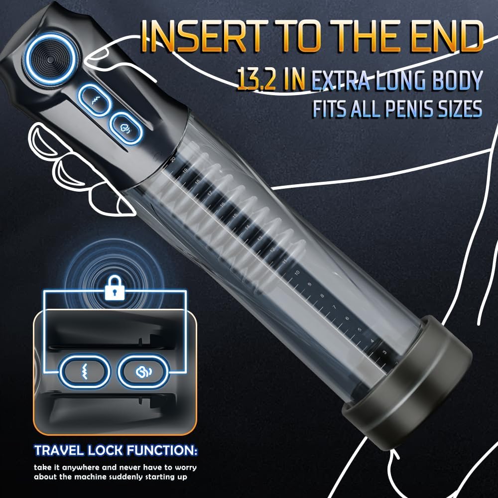 👑The latest hot-selling low-priced model-💥Next Level Vibrating Sucking Penis Pump