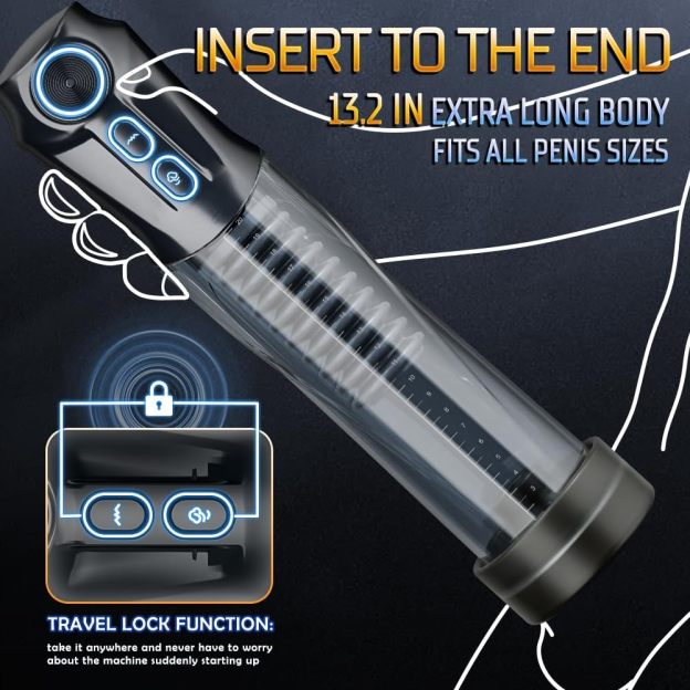 👑The latest hot-selling low-priced model-💥Next Level Vibrating Sucking Penis Pump