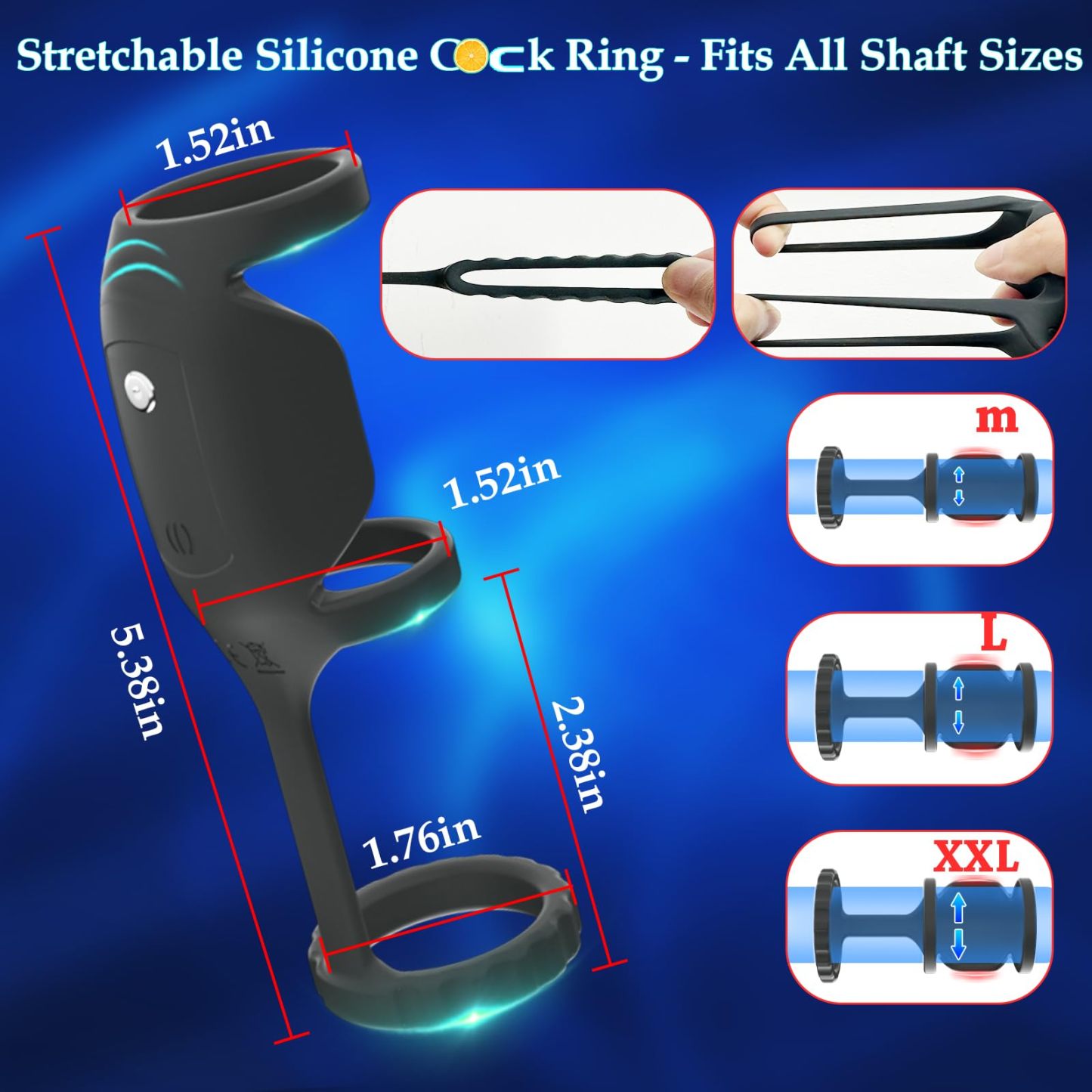 🎁🔥2024 Christmas Special Gift-70%OFF💥💥--Vibrating Cock Ring for Penis Testicles G Spot Stimulation