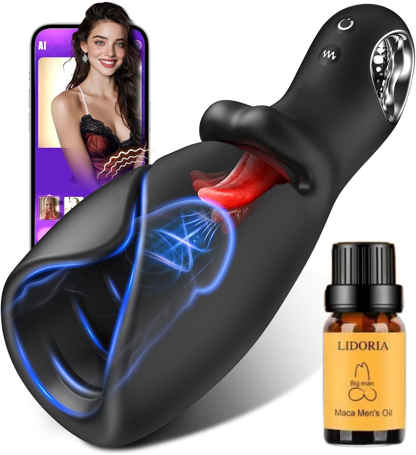 🎁🔥 2026 Hot Sale | AI Smart APP‑Controlled Tongue Vibrator –🎁 LICK BOT 🎁 10 Licking & Vibrating Modes – Pocket Pussy for Men & Couples 💥