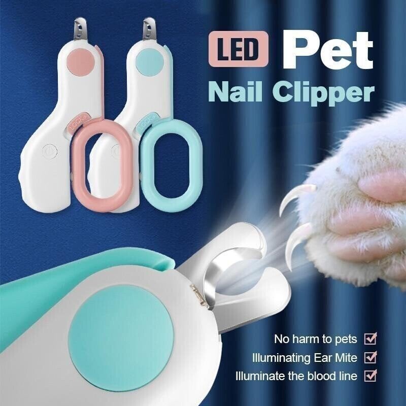 💲ONE DAY 49% OFF-LED Light Cats Dogs Nail Clipper (BUY 3 Get Extra 20% OFF)
