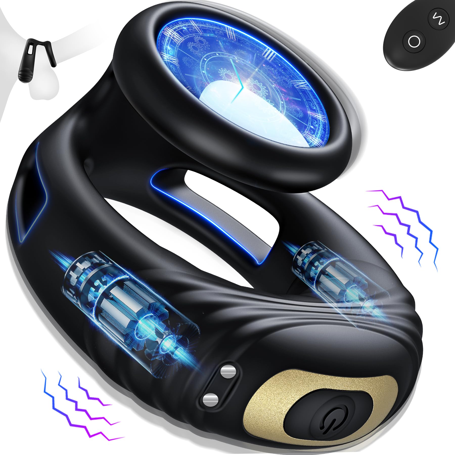 🎀Specially launched in 2024-💍Speeds Male Penis Vibrating Cock Ring Vibrator Sex Toys For Men