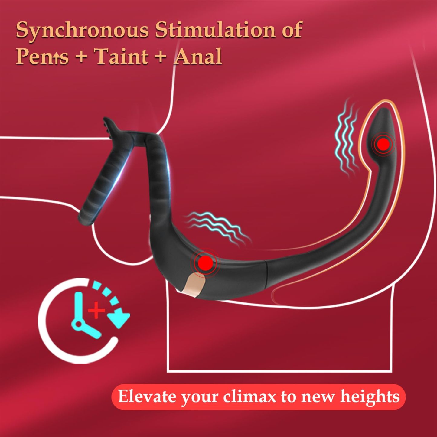 2024 new massager😍💥-Vibrating cock ring odor stimulator🎀