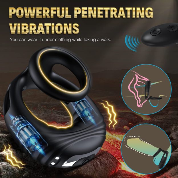 🎀Specially launched in 2024-💍Speeds Male Penis Vibrating Cock Ring Vibrator Sex Toys For Men