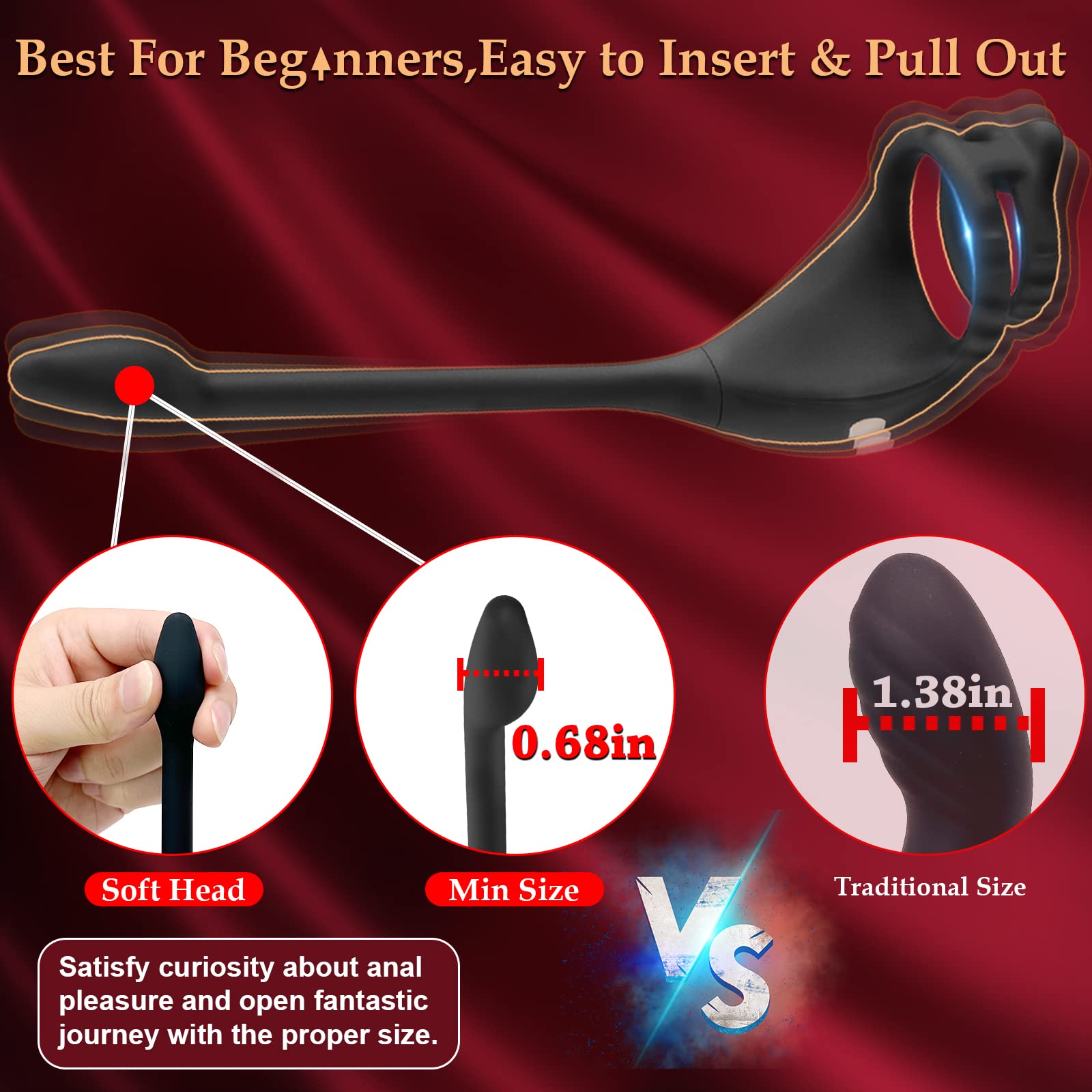 2024 new massager😍💥-Vibrating cock ring odor stimulator🎀
