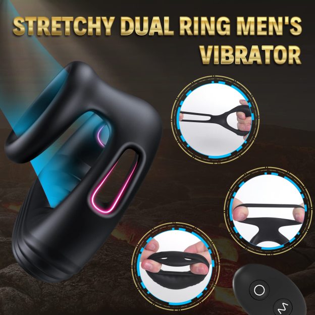 🎀Specially launched in 2024-💍Speeds Male Penis Vibrating Cock Ring Vibrator Sex Toys For Men
