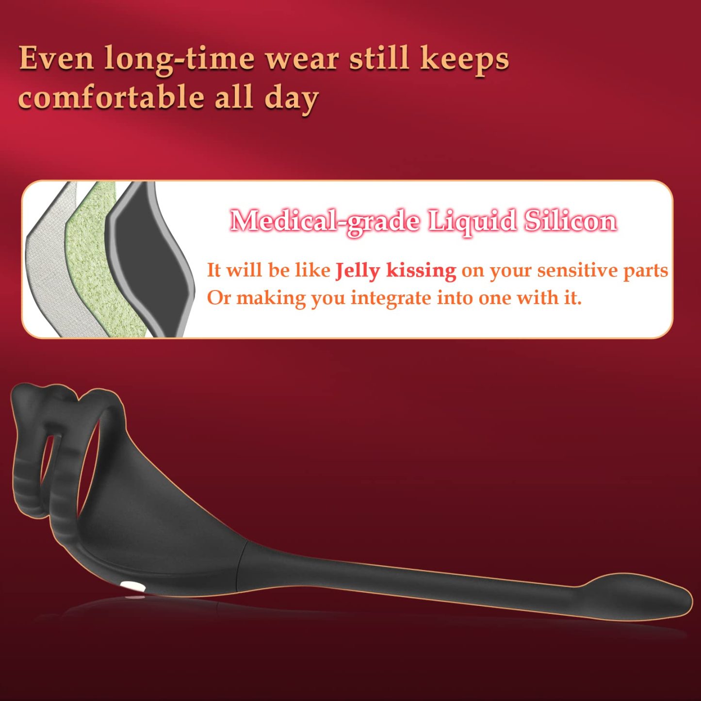 2024 new massager😍💥-Vibrating cock ring odor stimulator🎀