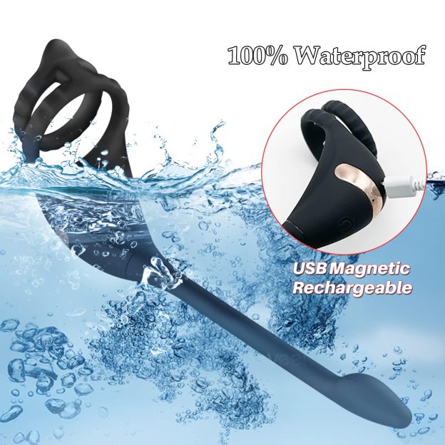 2024 new massager😍💥-Vibrating cock ring odor stimulator🎀