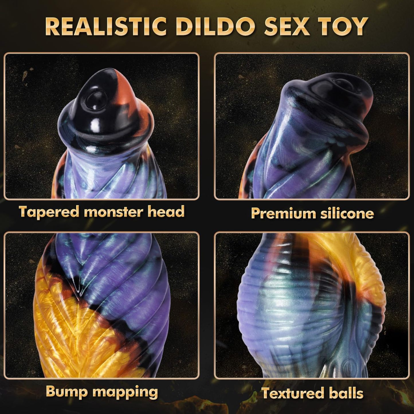 🔥2024 new model on the market-💥Colorful Gold Firebird Vibrator