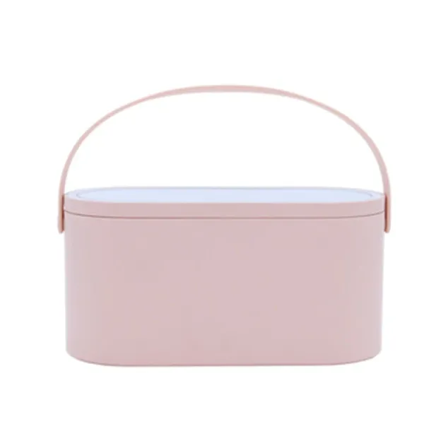 🔥hot selling for a limited time🔥Portable LED Cosmetic Mirror Organizer with Storage