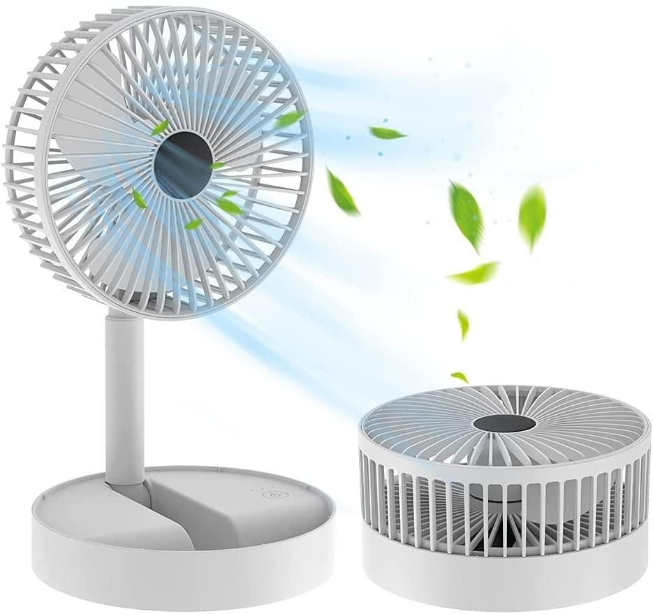 NEW RECHARGEABLE USB FOLDING FAN 3 Blade Table Fan ( Pack of 1) 1