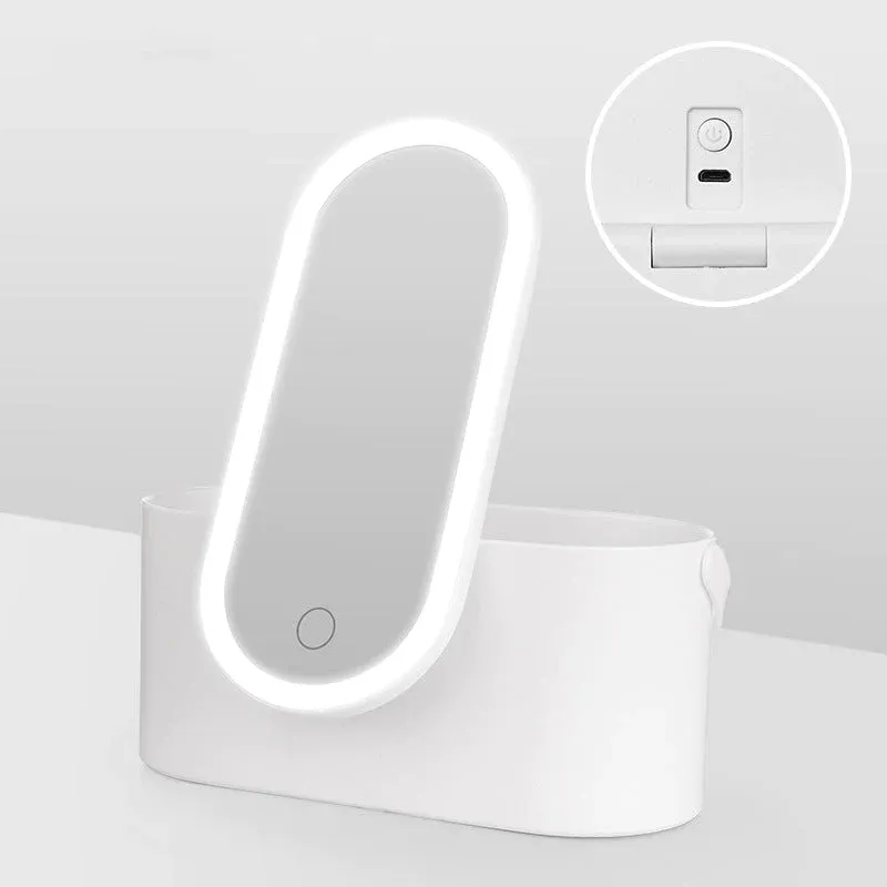 🔥hot selling for a limited time🔥Portable LED Cosmetic Mirror Organiz