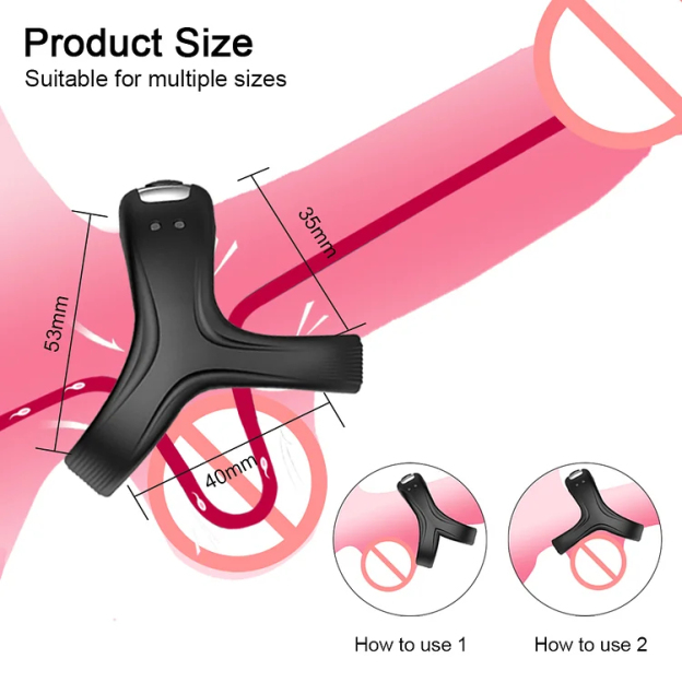 💥Specially launched in 2024-💄Speeds Male Penis Vibrating Cock Ring Vibrator Sex Toys For Men