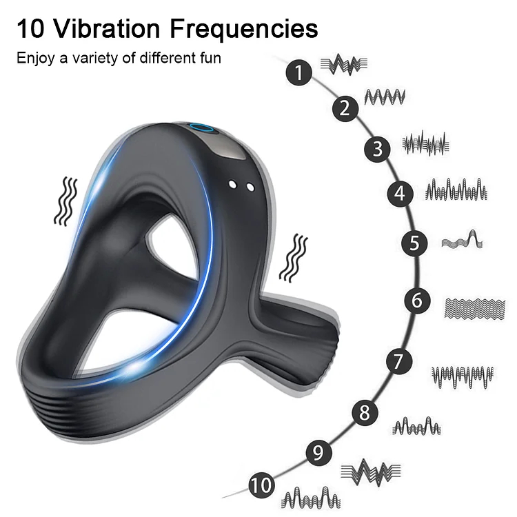 💥Specially launched in 2024-💄Speeds Male Penis Vibrating Cock Ring Vibrator Sex Toys For Men