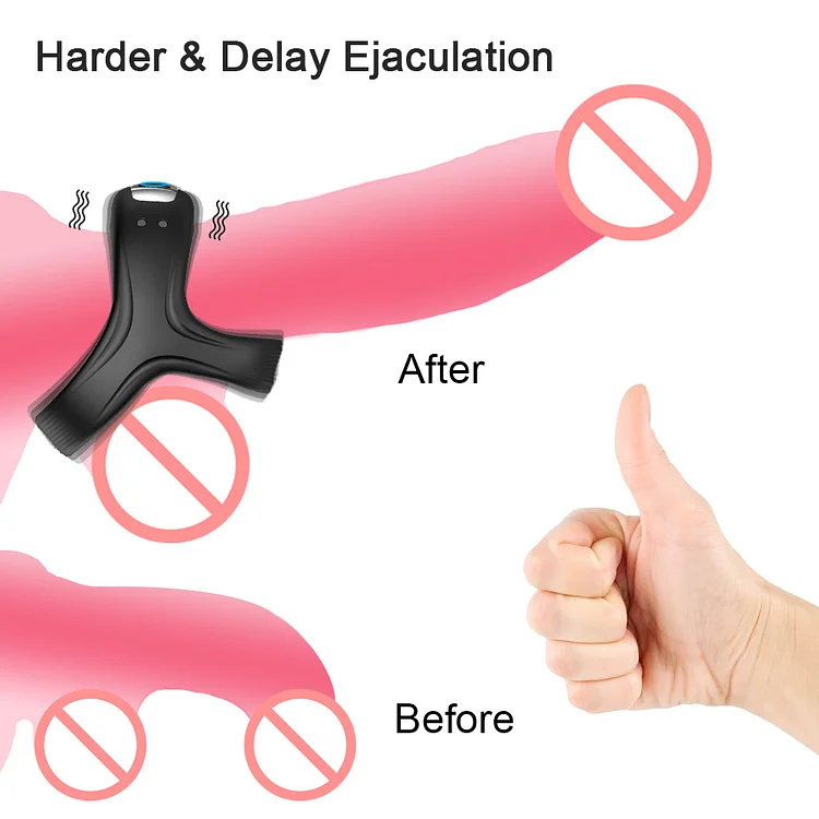 💥Specially launched in 2024-💄Speeds Male Penis Vibrating Cock Ring Vibrator Sex Toys For Men