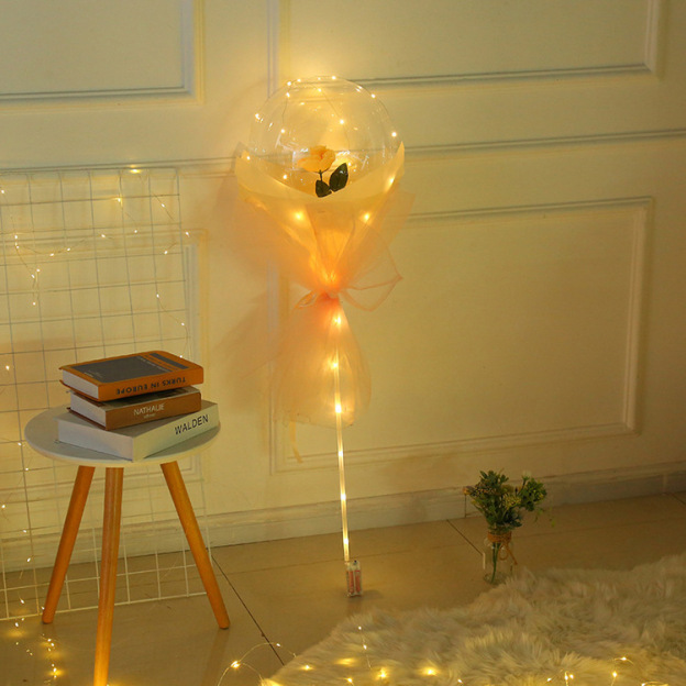 Valentine's Day Hot Sale💕LED Luminous Balloon Rose Bouquet