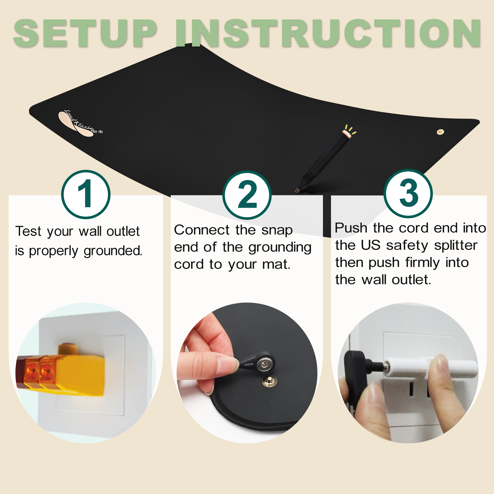 Landkissing®Grounding Mat Size XL